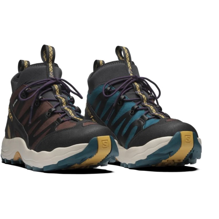 Black / Chocolate / Turquoise Salomon Xa Pro 1 Mid GTX Women's Sneakers | IE EV1972